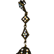 Charger l'image dans la galerie, Pendants d'oreilles au charme rétro en métal et résine, années 1970-1980