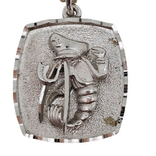 Afbeelding in Gallery-weergave laden, Pendentif “Sagittaire” en argent 925 et sa chaîne en métal argenté,  années 1970