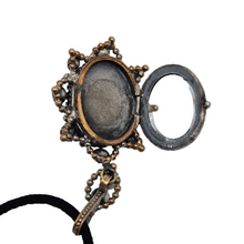 Load image into Gallery viewer, Victorian black glass cameo mourning pendant, 1890s-1900s
