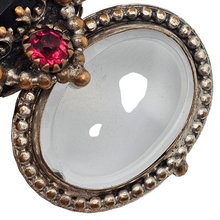 Load image into Gallery viewer, Victorian black glass cameo mourning pendant, 1890s-1900s