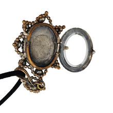Load image into Gallery viewer, Victorian black glass cameo mourning pendant, 1890s-1900s