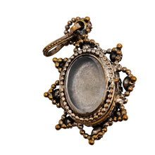 Load image into Gallery viewer, Victorian black glass cameo mourning pendant, 1890s-1900s