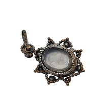 Load image into Gallery viewer, Victorian black glass cameo mourning pendant, 1890s-1900s