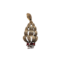 Afbeelding in Gallery-weergave laden, Pendentif en forme de voilier stylisé type galion en vermeil et chaîne en argent, années 1950-1960 Le Charme des Violettes - Brocante en ligne