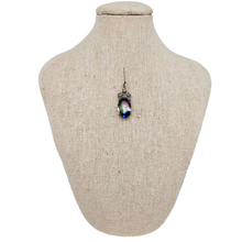 Afbeelding in Gallery-weergave laden, Pendentif Art déco en argent 830 serti d'une pierre du Rhin et de marcassites, années 1920-1930