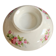 Charger l'image dans la galerie, Compotier ancien en porcelaine à motifs de roses