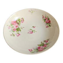 Charger l'image dans la galerie, Compotier ancien en porcelaine à motifs de roses