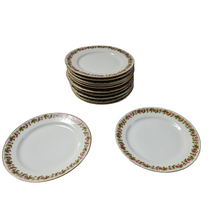 Charger l'image dans la galerie, Martial Redon, Limoges. Série de douze assiettes à dessert anciennes en porcelaine.