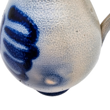 Load image into Gallery viewer, Pichet vintage en grès bleu cobalt et gris, années 1950-1960