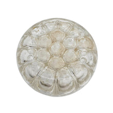 Load image into Gallery viewer, Pique-fleurs vase VMC Reims en verre moulé-pressé et métal argenté à angelots – France, vers 1930-1950 Le Charme des Violettes - Brocante en ligne