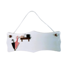 Afbeelding in Gallery-weergave laden, Vintage witte porseleinen deurborden