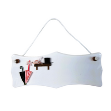 Afbeelding in Gallery-weergave laden, Vintage witte porseleinen deurborden