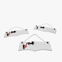 Afbeelding in Gallery-weergave laden, Vintage witte porseleinen deurborden