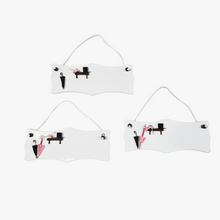 Afbeelding in Gallery-weergave laden, Vintage witte porseleinen deurborden