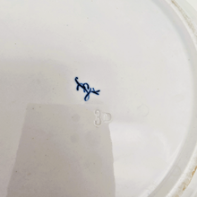 Load image into Gallery viewer, Boch La Louvière. Fine earthenware dish with white and blue floral decoration, 19th century