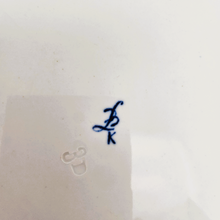 Load image into Gallery viewer, Boch La Louvière. Fine earthenware dish with white and blue floral decoration, 19th century