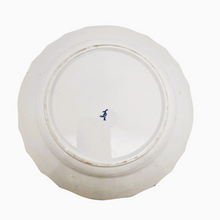 Load image into Gallery viewer, Boch La Louvière. Fine earthenware dish with white and blue floral decoration, 19th century