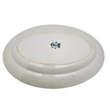 Charger l'image dans la galerie, Plat ovale en faïence de Longwy – décor à la mésange France, fin XIXe – début XXe siècle Le Charme des Violettes - Brocante en ligne