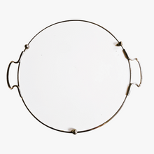Charger l'image dans la galerie, Plat à tarte ou plateau en céramique à décor fleuri, années 1930-1940