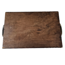 Load image into Gallery viewer, Art deco tray in glass and wood