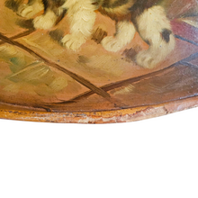 Load image into Gallery viewer, Plateau en bois peint au décor de chatons, années 1930-1940 Le Charme des Violettes - Brocante en ligne