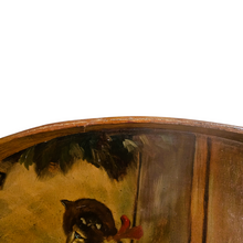 Load image into Gallery viewer, Plateau en bois peint au décor de chatons, années 1930-1940 Le Charme des Violettes - Brocante en ligne