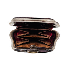Charger l'image dans la galerie, Porte-monnaie miniature « Souvenir » en cuir bordeaux, fin XIXè - début XXè Le Charme des Violettes - Brocante en ligne