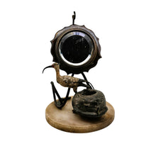 Charger l'image dans la galerie, Porte-montre encrier en bronze de Vienne à l’ibis – albâtre et miroir biseauté, vers 1900 Le Charme des Violettes - Brocante en ligne