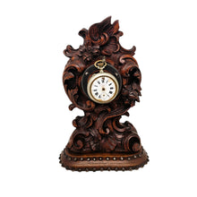 Charger l'image dans la galerie, Grand porte-montre de gousset en bois sculpté néo-rocaille, fin XIXᵉ siècle Le Charme des Violettes - Brocante en ligne