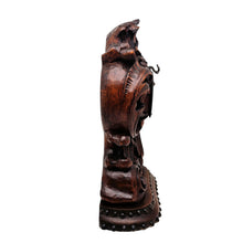 Charger l'image dans la galerie, Grand porte-montre de gousset en bois sculpté néo-rocaille, fin XIXᵉ siècle Le Charme des Violettes - Brocante en ligne