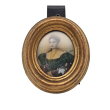 Charger l'image dans la galerie, Miniature, portrait d'une élégante, XXe