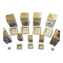 Charger l'image dans la galerie, Ditmar Urbach. Ensemble de pots à épices vintage en céramique tchèque. Epoque 1930.