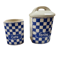 Afbeelding in Gallery-weergave laden, Serie van 5 Art Deco aardewerk huishoud- en kruidenpotjes