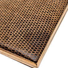 Afbeelding in Gallery-weergave laden, Poudrier vintage en imitation lézard, années 1950