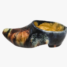 Load image into Gallery viewer, Sabot mural en grès émaillé, décor au moulin, Belgique, années 1900