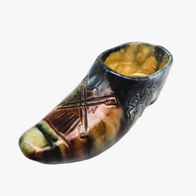 Load image into Gallery viewer, Sabot mural en grès émaillé, décor au moulin, Belgique, années 1900