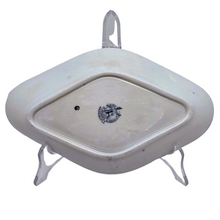 Load image into Gallery viewer, Saint-Amand and Hamage Nord. Terre de fer earthenware bowl Adrianople blue model