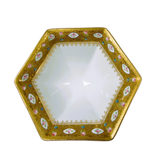 Load image into Gallery viewer, Sèvres (in the taste of). White porcelain tripod cup bordered with a gold frieze and small roses