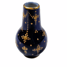 Load image into Gallery viewer, Sèvres (in the taste of). Antique miniature vase in blue and gold porcelain