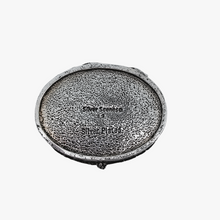 Load image into Gallery viewer, Silver Scenes, Suite de 3 petites boîtes anglaises vintage en étain plaqué argent, années 1980