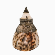 Load image into Gallery viewer, Tabatière victorienne en coquillage, métal argenté et nacre, fin XIXe