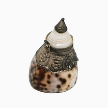 Load image into Gallery viewer, Tabatière victorienne en coquillage, métal argenté et nacre, fin XIXe