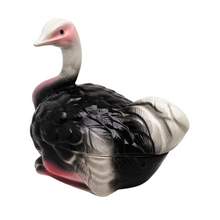 Charger l'image dans la galerie, Michel Caugant, Terrine zoomorphe en faïence en forme d'autruche, années 70 Le Charme des Violettes - Brocante en ligne