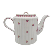 Charger l'image dans la galerie, Limoges, Haviland, Petite théière en porcelaine à décor de roses, années 1930-1950 Le Charme des Violettes - Brocante en ligne
