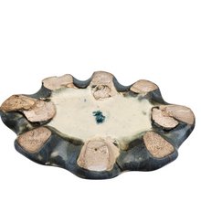 Load image into Gallery viewer, Jardinière en céramique vernissée rose et verte, début XXe