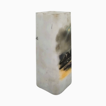 Load image into Gallery viewer, Wirths, vase en opaline décoré d'un paysage peint à la main, Deauville, années 1922-1930