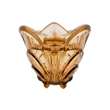 Charger l'image dans la galerie, Vase Art déco Walther & Söhne, Modèle Irene, en verre rose ambré avec pique-fleurs, années 1930 Le Charme des Violettes - Brocante en ligne
