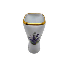 Charger l'image dans la galerie, Petit vase en Porcelaine de Bruxelles aux violettes, années 1950 Le Charme des Violettes - Brocante en ligne