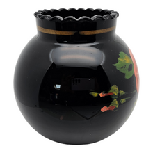 Load image into Gallery viewer, From Rupel Boom? Art Deco ball vase in black glass