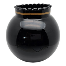 Load image into Gallery viewer, From Rupel Boom? Art Deco ball vase in black glass